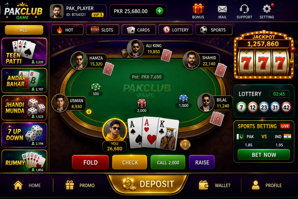 PAKCLUB GAME